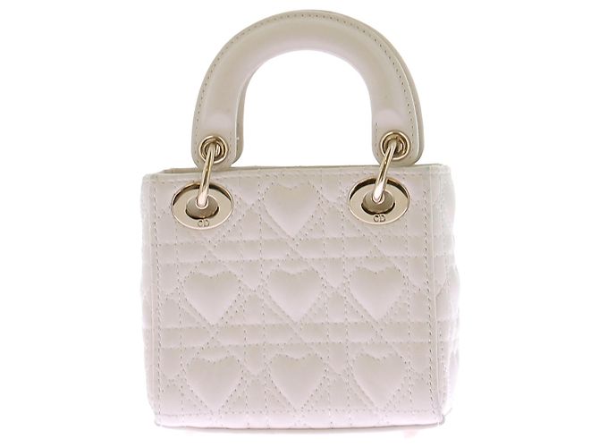 Mini-Tasche "Lady Dior" weiß - Ansicht 2
