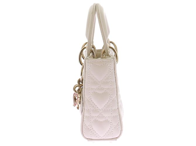 Mini-Tasche "Lady Dior" weiß - Ansicht 4