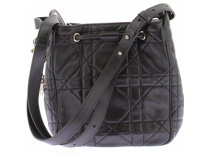 Dior Picca borsa "D-motion" a sacchetto in pelle nera Nero - vista 2
