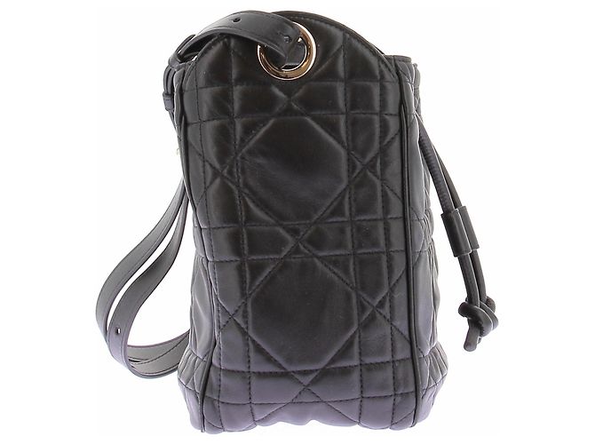 Dior Picca borsa "D-motion" a sacchetto in pelle nera Nero - vista 3