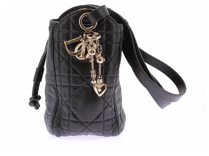 Dior Picca borsa "D-motion" a sacchetto in pelle nera Nero - vista 4