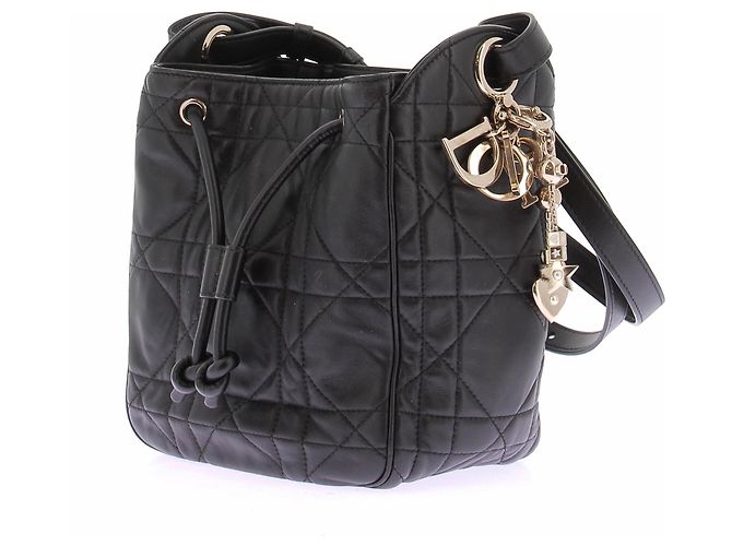 Dior Picca borsa "D-motion" a sacchetto in pelle nera Nero - vista 5