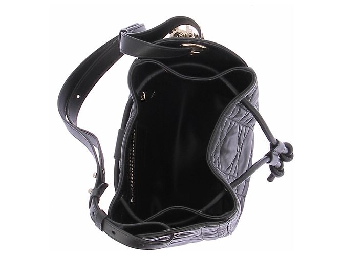 Dior Picca borsa "D-motion" a sacchetto in pelle nera Nero - vista 6
