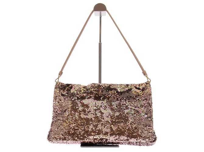 Miu Miu Borsa di paillettes dorata D'oro - vista 2