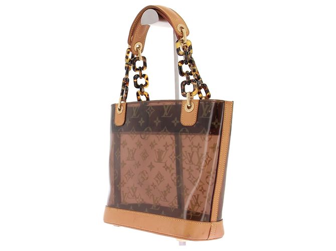 Borsa trasparente Louis Vuitton marrone - vista 2