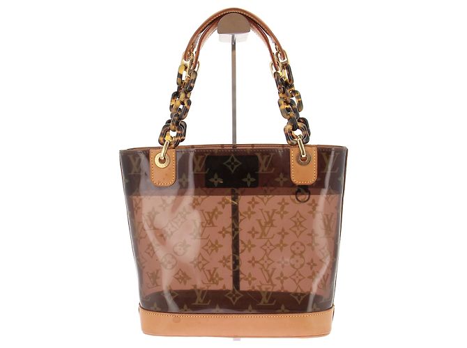 Borsa trasparente Louis Vuitton marrone - vista 5