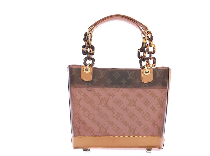 Borsa trasparente Louis Vuitton marrone - vista 7