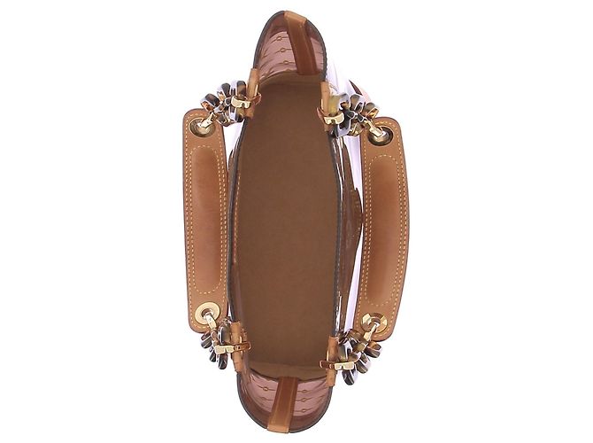 Borsa trasparente Louis Vuitton marrone - vista 8