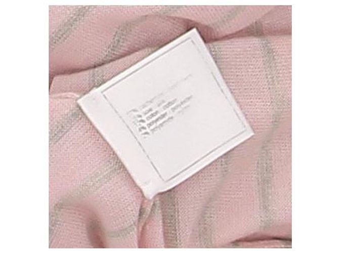 Chanel Rosa gestreiftes Strickkleid aus Kaschmir Pink - Ansicht 6