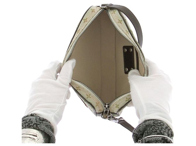 Louis Vuitton Borsa in tela e inserti Verde - vista 10