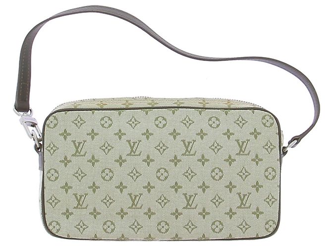 Louis Vuitton Borsa in tela e inserti Verde - vista 5