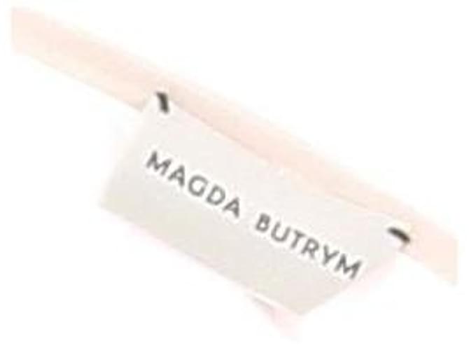 Magda Butrym Top drapeado asimétrico Blanco - vista 5