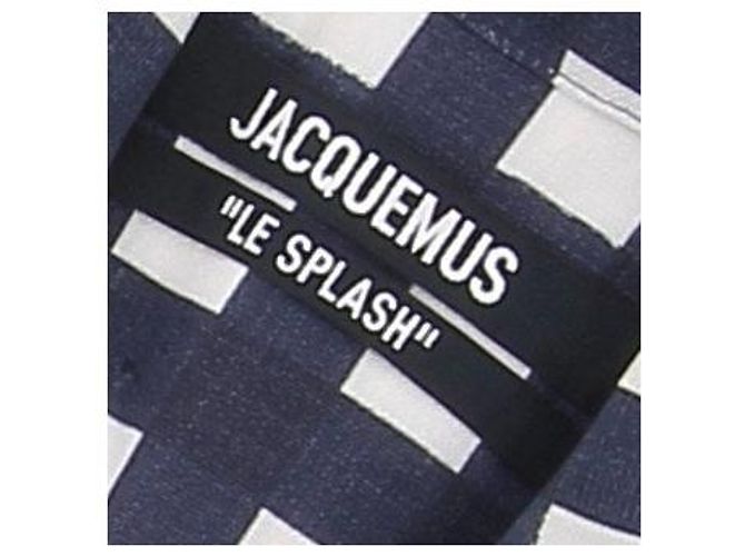 Jacquemus Top corto a cuadros "Le Splash" Azul - vista 5