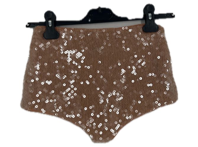 Autre Marque Mini shorts nude glitterati - vista 2