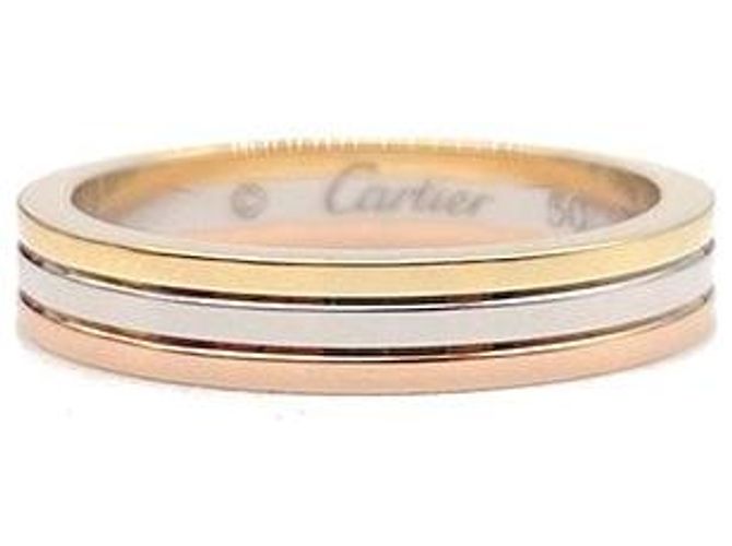 Anel Cartier Louis Ouro Branco - vista 2