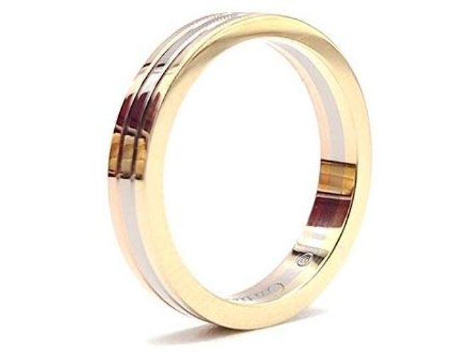 Anel Cartier Louis Ouro Branco - vista 5