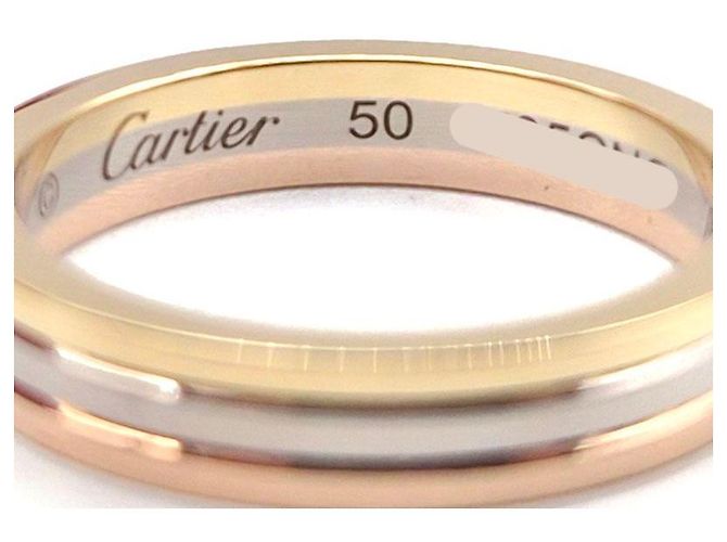 Anel Cartier Louis Ouro Branco - vista 6