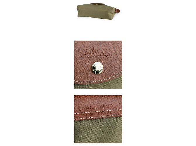 Longchamp Pouch con manico Le Pliage Original da donna Verde - vista 4