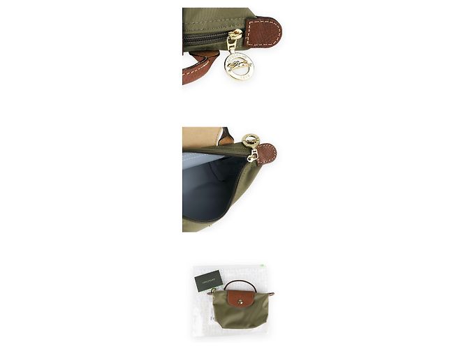 Longchamp Pouch con manico Le Pliage Original da donna Verde - vista 5