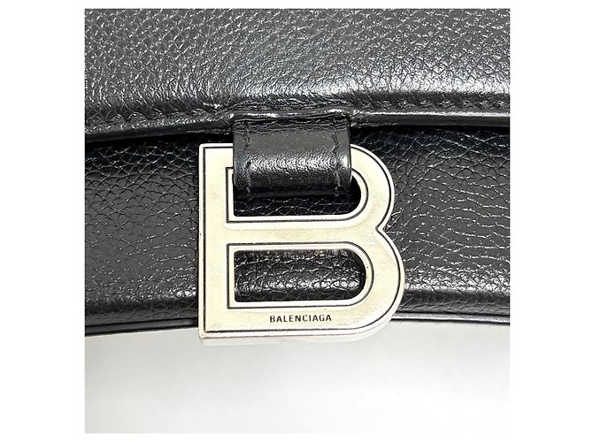 Balenciaga Borsa a tracolla Hourglass con manico superiore Nera Nero - vista 12