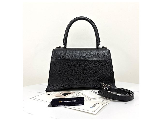 Balenciaga Borsa a tracolla Hourglass con manico superiore Nera Nero - vista 5