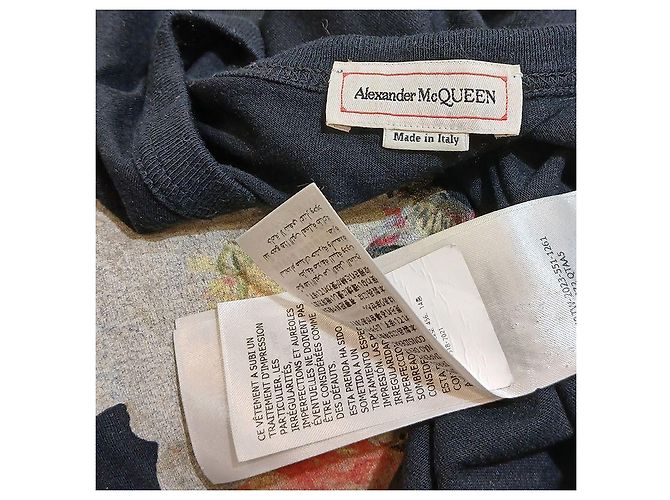 Alexander Mcqueen Herren T-Shirt mit Blumen-Totenkopf-Print Schwarz - Ansicht 3
