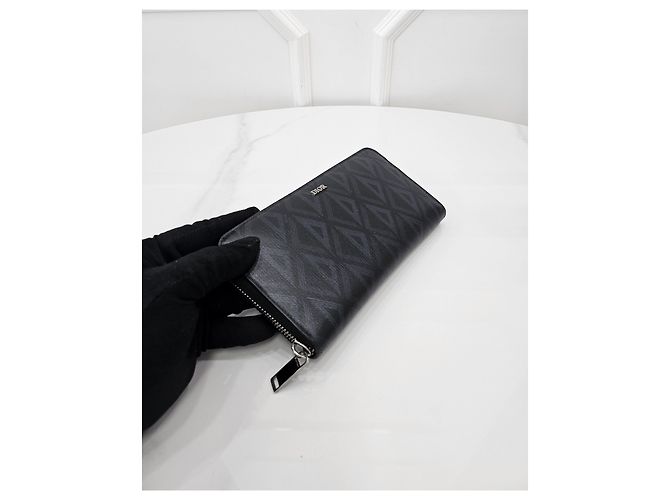 Dior Portafoglio con zip CD Diamond Black Nero - vista 5