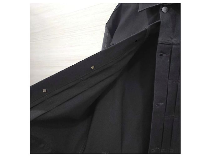 Dior Gestreifte Denimjacke Schwarz - Ansicht 7
