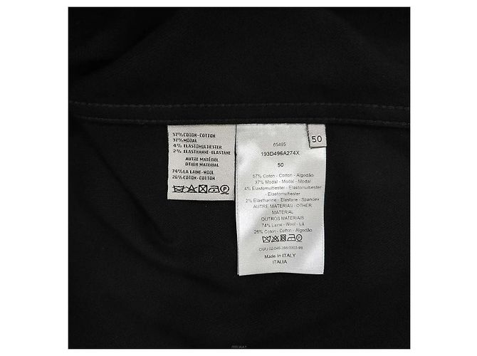 Dior Gestreifte Denimjacke Schwarz - Ansicht 8