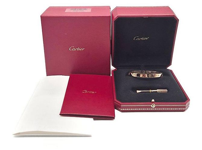 Bracciale Cartier Love Oro Rosa - vista 8