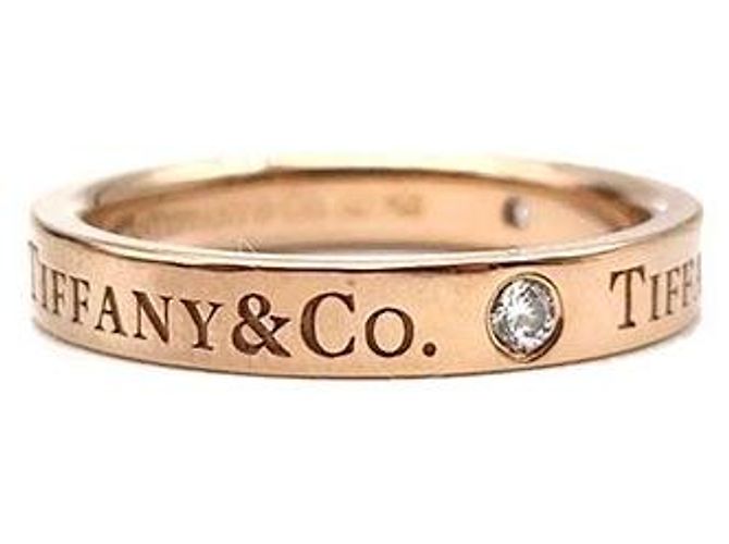 Anello Tiffany & Co 3P Diamond Logo Oro Rosa - vista 3