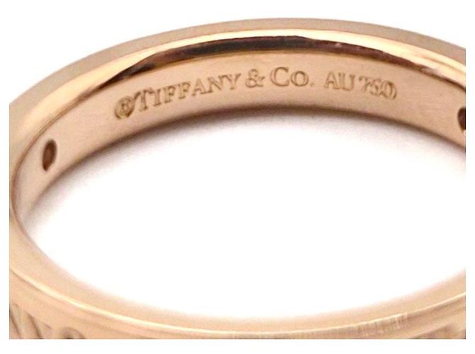Anello Tiffany & Co 3P Diamond Logo Oro Rosa - vista 6
