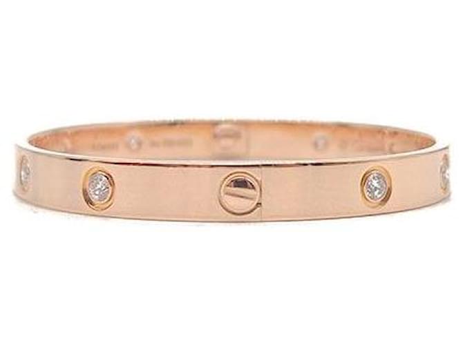 Cartier Bracciale Diamond Love Rosa - vista 2