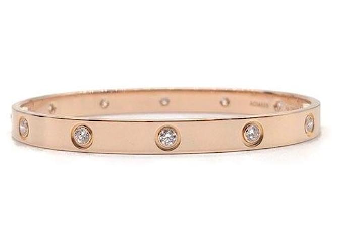 Cartier Bracciale Diamond Love Rosa - vista 3