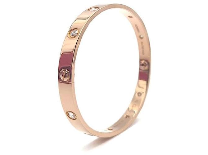 Cartier Bracciale Diamond Love Rosa - vista 5