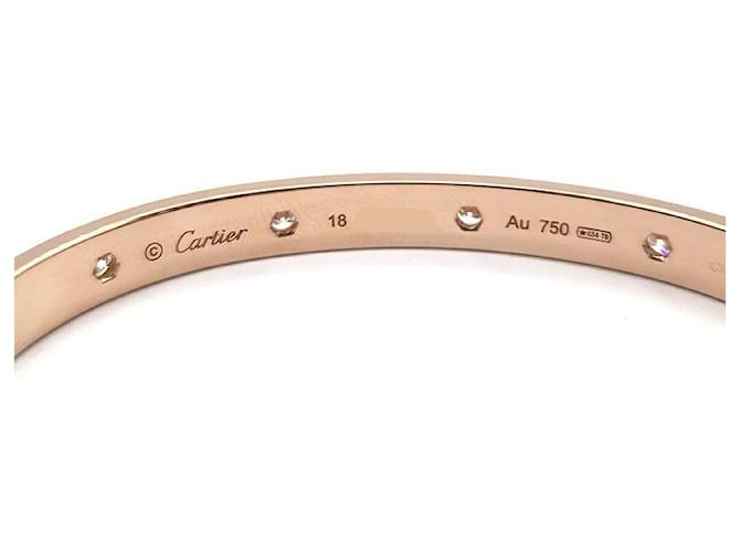 Cartier Bracciale Diamond Love Rosa - vista 7