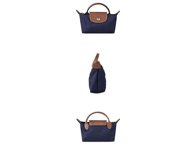 Longchamp Women Le Pliage Original Handle Pouch (Navy) Blau - Ansicht 3