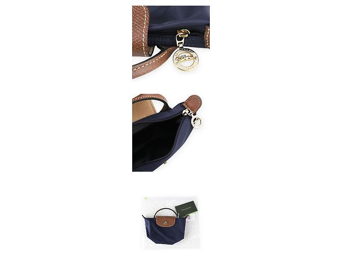 Longchamp Women Le Pliage Original Handle Pouch (Navy) Blau - Ansicht 5