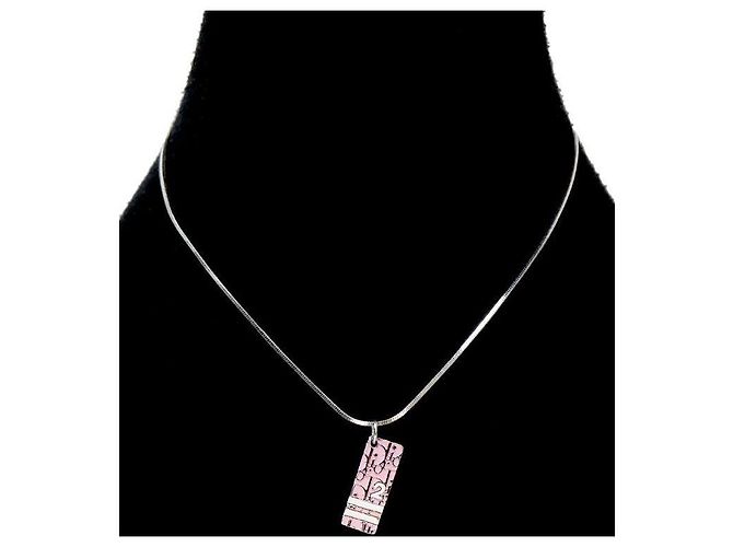 Dior Pink Trotter Silver Necklace - view 5
