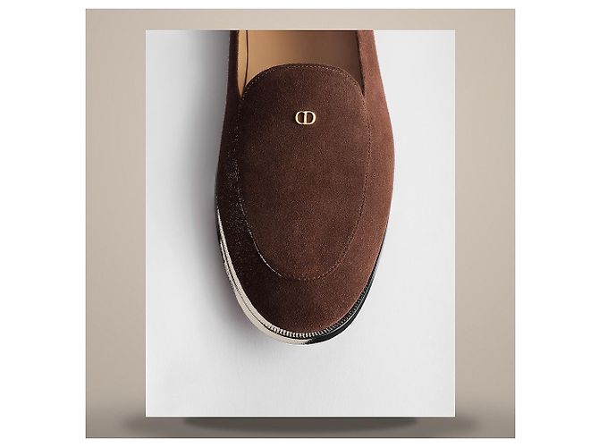 Dior Mocasín Antibes Gamuza Marrón Ternera - vista 6