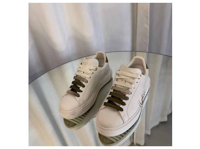 Louis Vuitton Sneakers Timeout White Green Verde - vista 2