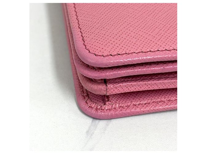 Prada Borsa crossbody con catena in Saffiano Rosa - vista 11
