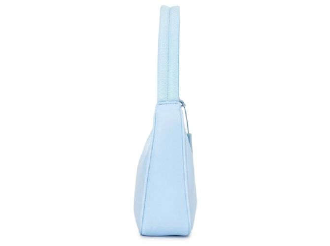 Prada Borsa Hobo Re-Nylon Blu Cielo - vista 11