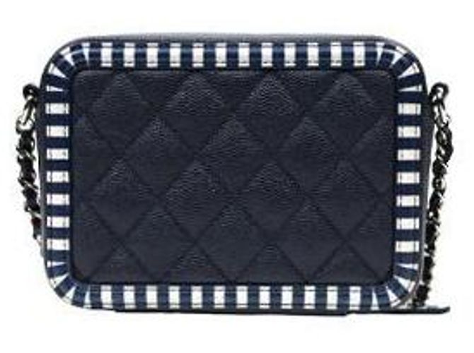 Chanel Mini borsa a tracolla cosmetica Navy - vista 3