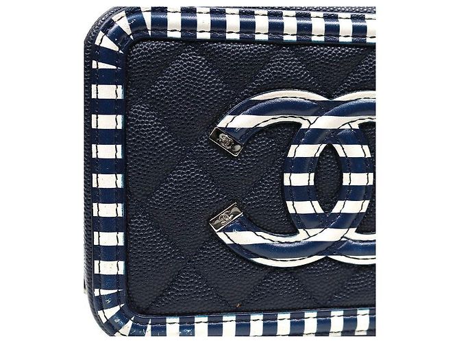 Chanel Mini borsa a tracolla cosmetica Navy - vista 5