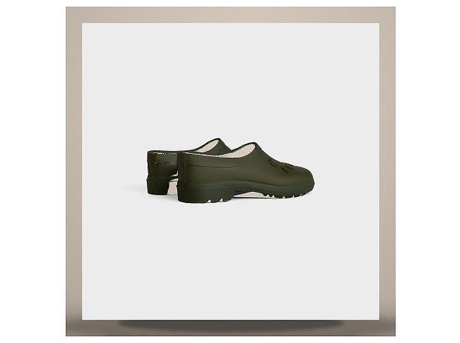 Céline Garden Clog Natural Rubber Light Khaki - view 4