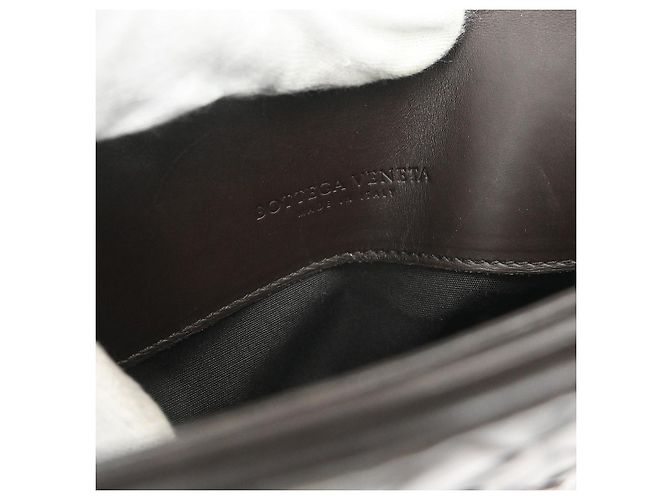 Bottega Veneta Envelope Intrecciato Nappa Large Marrone - vista 4