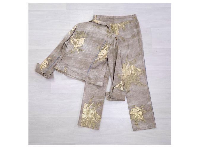 Christian Lacroix fato de calças cor ouro Dourado - vista 2