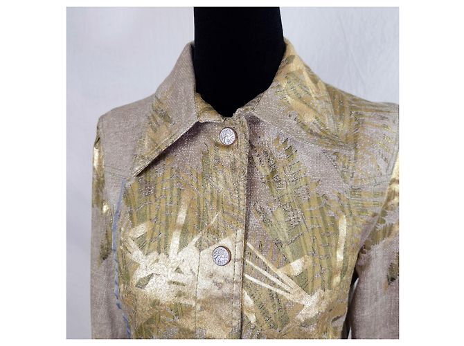 Christian Lacroix fato de calças cor ouro Dourado - vista 7