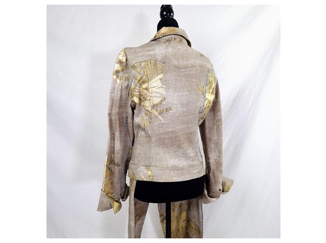 Christian Lacroix fato de calças cor ouro Dourado - vista 9